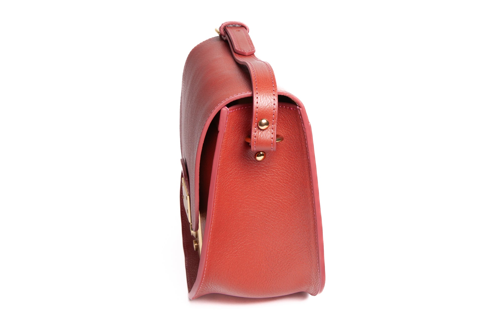 Arc Shoulder Bag Rosewood-Natural