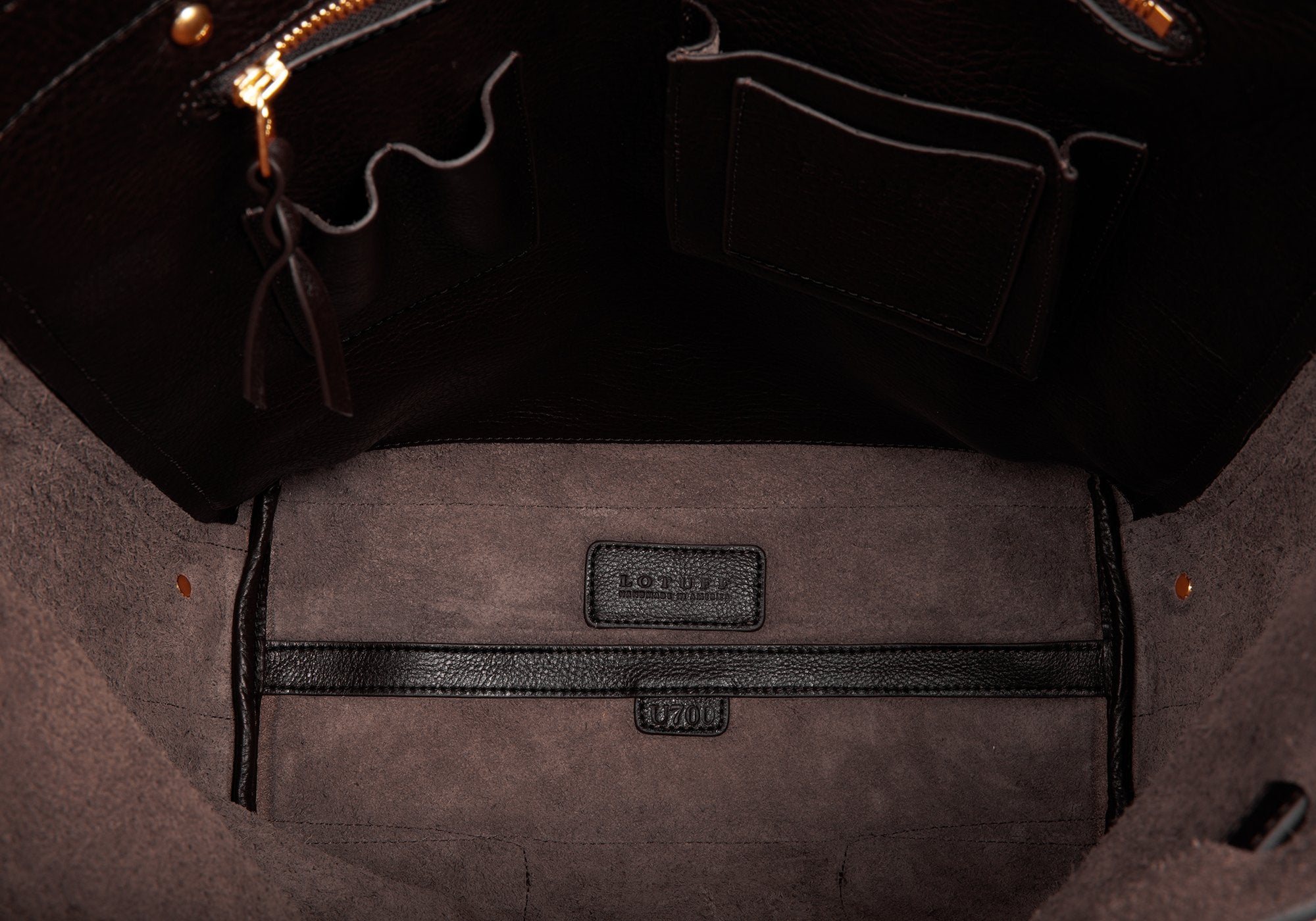 Leather Knapsack Chocolate