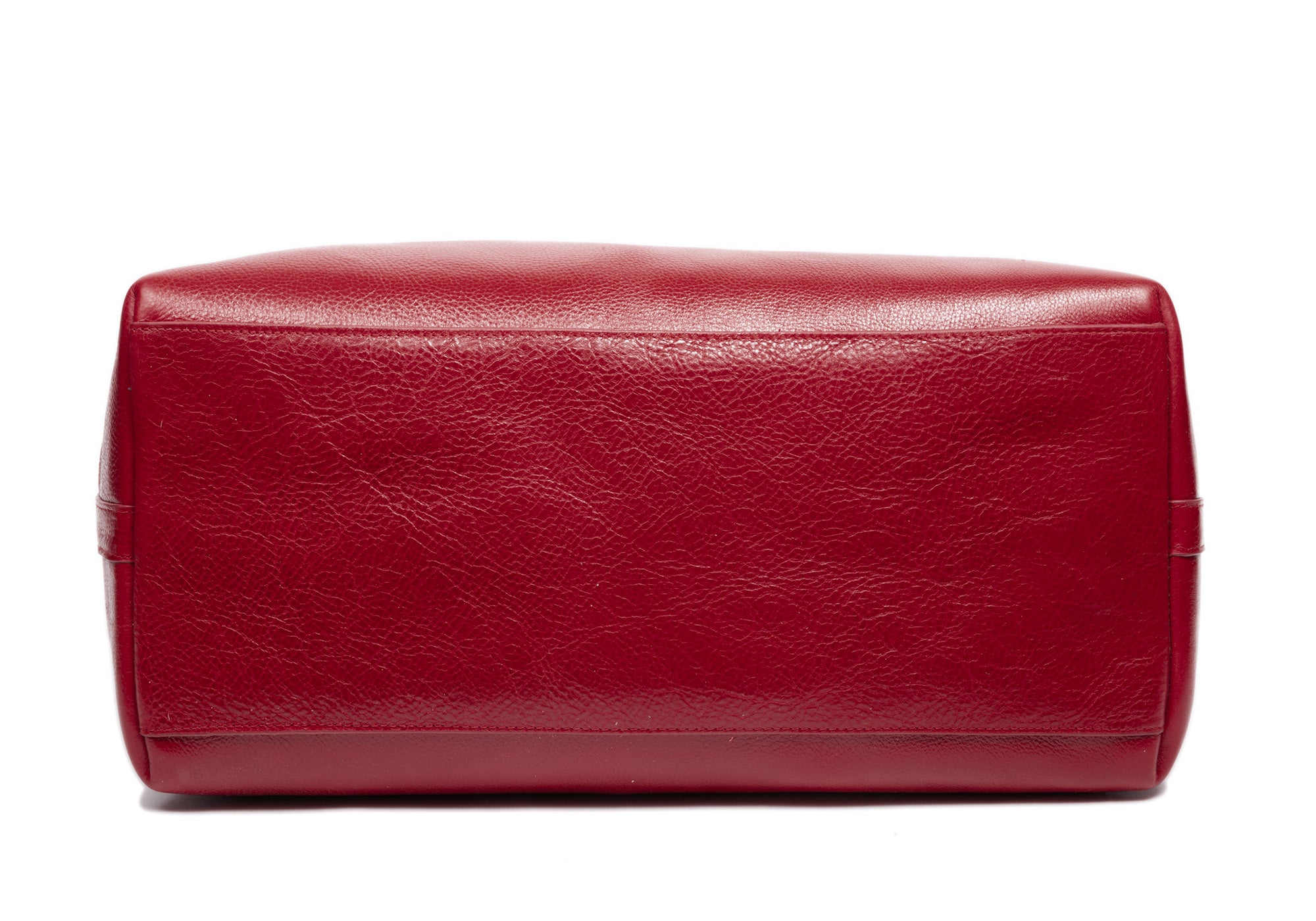 Leather Working Tote Red