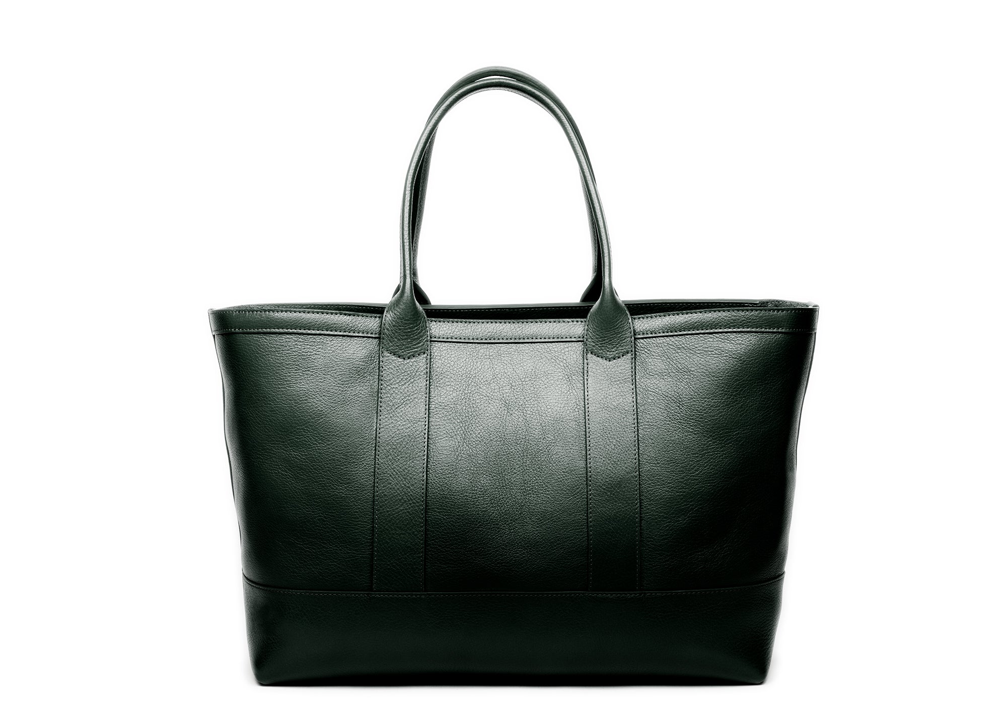 Medium Leather Tote Green